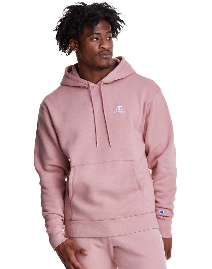 Champion Classic Fleece Embroidered Applique Logo Hoodie Heren - Beige - Belgie 0289VHEUM